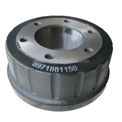 China Gray Cast Iron Drum Fitting OEM 8971881150 Brake Drum For ISUZU Truck Brake System Drum for sale