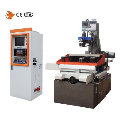 China Building material shops OEM high precision fast speed single-cutting servo motor stepper edm small dk7735 wirecut cut cnc edm wire cutting machine for sale