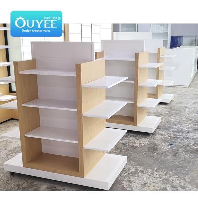 China Pharmacy store medicine display rack for sale interior wooden counter design medical shop pharmacy store furniture for sale