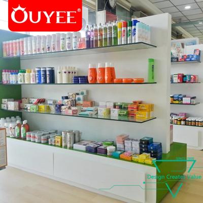 China China Double Sided Gondola Shelving Retail Pharmacy Display Furniture Multilayer Pharmacy Rack for sale