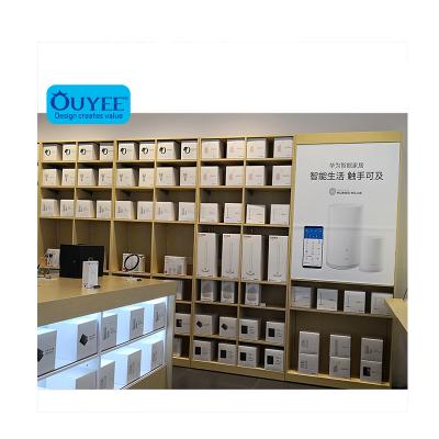 China wholesale cell phone store display display board for laptop store,wooden display cabinet for cell phone accessories store for sale