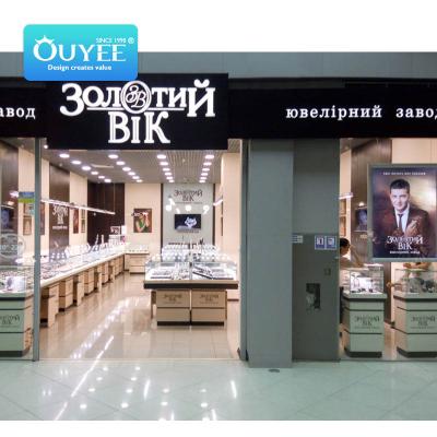 China Store Retail Store Jewelery Display Cabinet Display Cabinet Jewelery Shop Counter Movable Fitting Design for sale