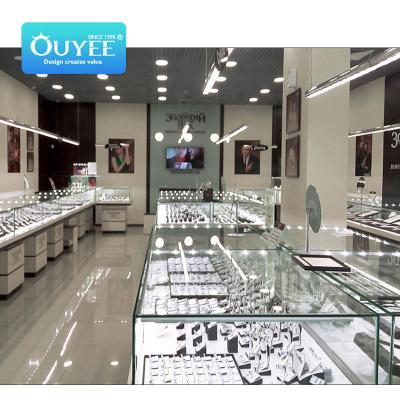 China Mobile Showcase Store Retail Shop Manufacture For Jewelry Shop Jewelry Display Showroom Jewelry Store Counter for sale