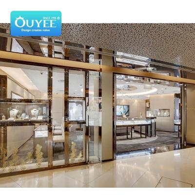 China Jewelry shop retail store counter jewelry shop display cabinet jewelry shop display cabinet design for sale