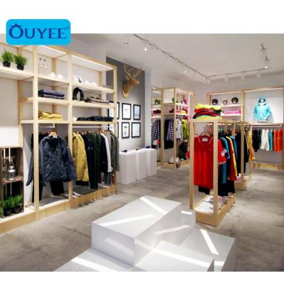 China Wholesale Woman Store Store Display Woman Clothing Racks Retail Stores for sale