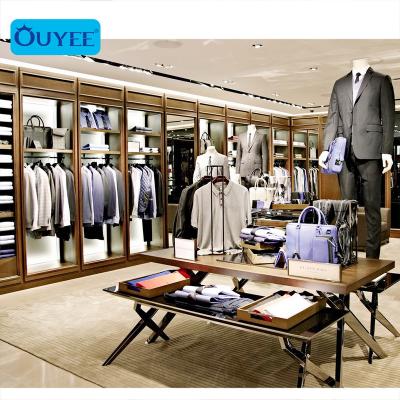 China Men's store retail store furniture garment show men's clothing store interior design brand name clothing store for sale