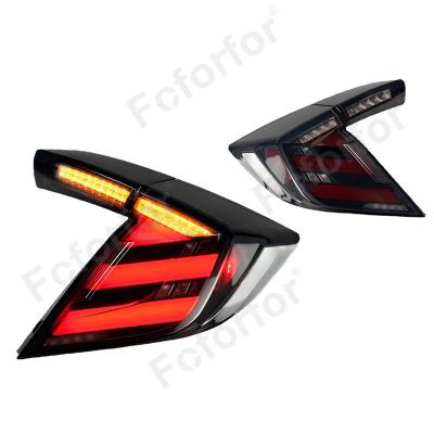 China 2016-2021 For Honda Civic 10 Generation 2 Car Tail Light2016-2021 For Honda Civic 10 Generation 2 Bay LED Lamp Assembly Tail Flowing Unlimited Steering for sale