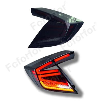 China 2016-2021For Honda Civic 10 Generation Car Tail Light2016-2021For Honda 10 10 Generation 2 Bay Civic LED Tail Lamp Sets With Electric Flame Steering for sale