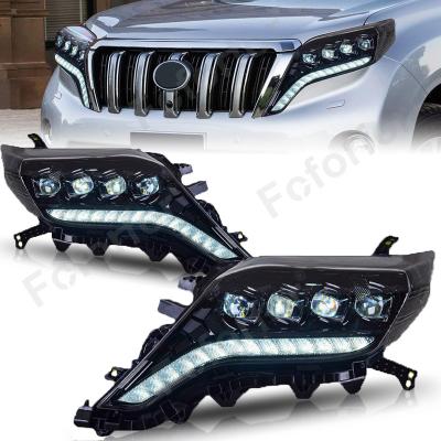 China Foforfor LED Turn Signal Light Sequential Auto Lighting System Modified Led Headlamp Car Led Headlamp For Toyota Prado 2014-2017 Head Lamp for sale