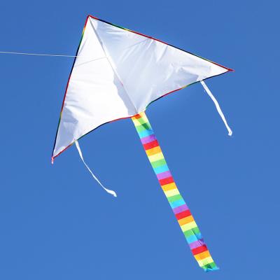 China Polyester Best Selling Funny Kite Painting DIY Toys Outdoor Rainbow Toy Kite for sale