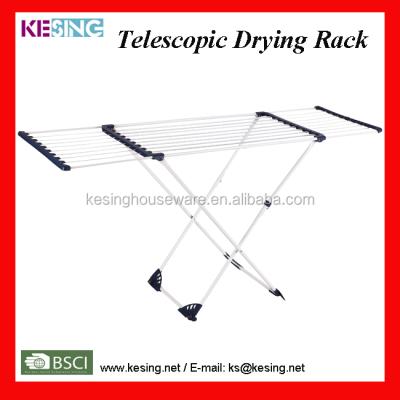 China Telescopic Length Telescopic Clothes Drying Airer / Expandable Clothes Dryer Rack for sale