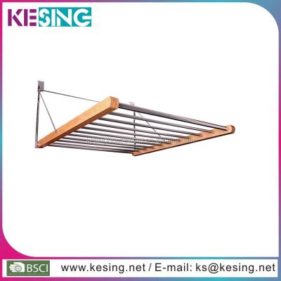 China Folding the door hanger fold away the bamboo drying rack for sale