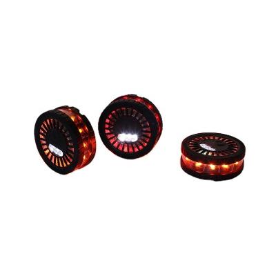 China High Visible Wholesale 12+3 Upgrade Led Car Mounted Portable Flare Emergency Disc Strobe Warning Signal Lamp Set Road Safety Flashing Beacon for sale