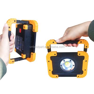 China Auto Industry BD 10W COB Vehicle 3000mah Multifunctional Lighting Led Spotlight Rechargeable Worklight for sale