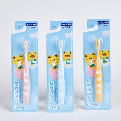 China Wholesale Customized Acceptable Logo OEM Eco-friendly FROG Materials Design Dental Handle Factory Non-slip Hygienic Whitening Child Toothbrush for sale