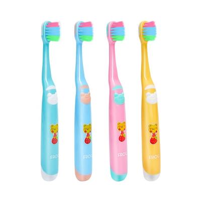 China Soft Bristles FROG factory custom kids toothbrush kids toothbrush OEM logo super soft baby toothbrushes for sale