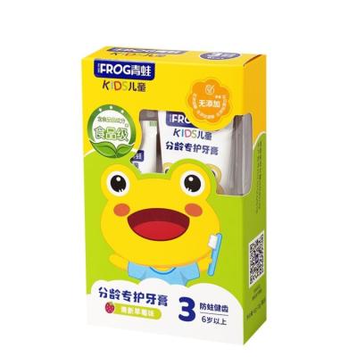 China FROG Anti-cavity Factory Healthy Anti-cavity Baby Mouth Anti-cavity Toothpaste Orange Kids Supply Customized Directly for sale