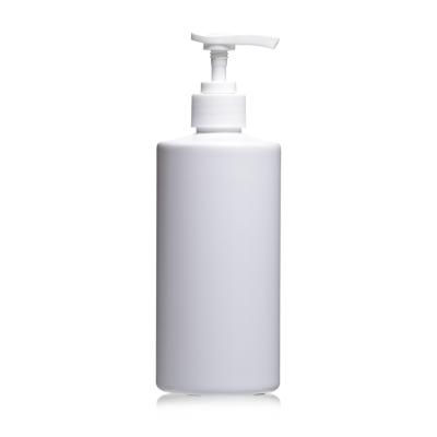 China Personal Care 500ml Eco Friendly White Empty PET Shampoo Bottle Plastic Container for sale