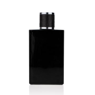 China Personal Care 100ml Empty Rectangular Personal Care Perfume Bottle Men Spray Glass Bottle for sale