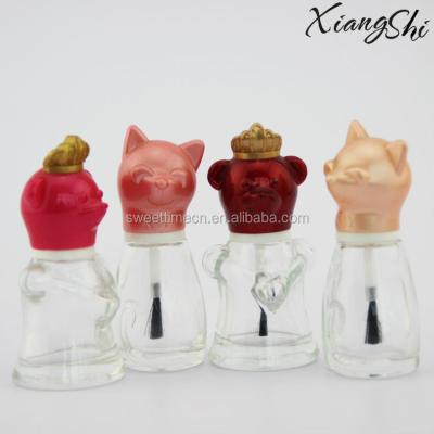 China Personal Care Doll Shape 15ml Clear Nail Polish Bottles/Containers for sale