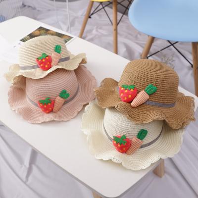 China China Beach Sporty Wholesale Summer Wide Brim Child Straw Hat for sale