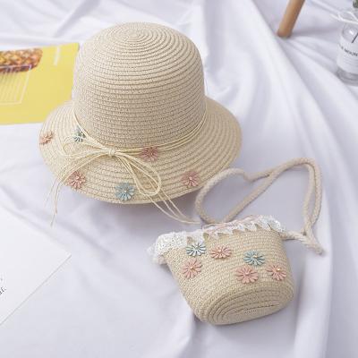 China China Beach Sporty Wholesale Summer Wide Brim Child Straw Hat for sale