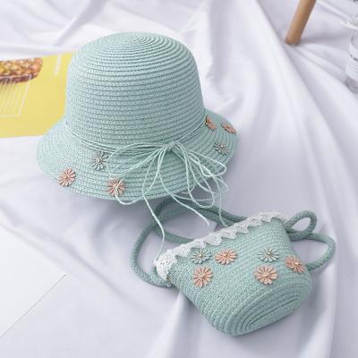 China China Beach Sporty Wholesale Summer Wide Brim Child Straw Hat for sale