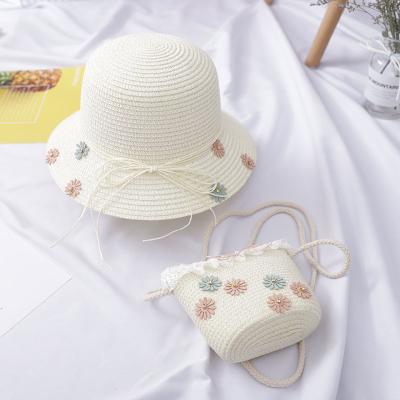 China China Beach Sporty Wholesale Summer Wide Brim Child Straw Hat for sale