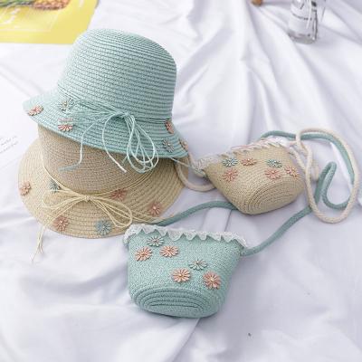 China China Beach Sporty Wholesale Summer Wide Brim Child Straw Hat for sale