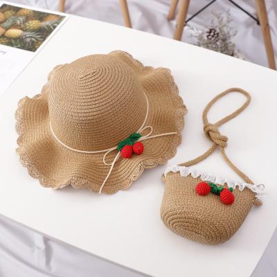 China China Beach Sporty Wholesale Summer Wide Brim Child Straw Hat for sale