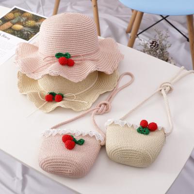 China China Beach Sporty Wholesale Summer Wide Brim Child Straw Hat for sale