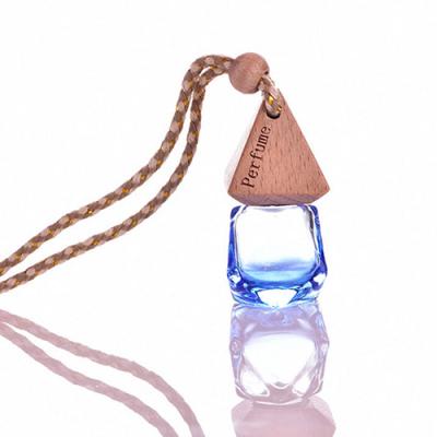 China Personal Care 6ML Home Car Air Freshener Hanging Empty Glass Perfume Diffuser Bottle for sale