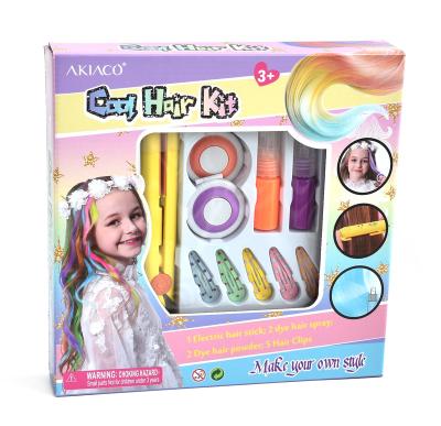 China Kids learn to make up and have fun Akiaco ICTI EN71 ASTM Approval Professional Glitter Hair Chalk for sale