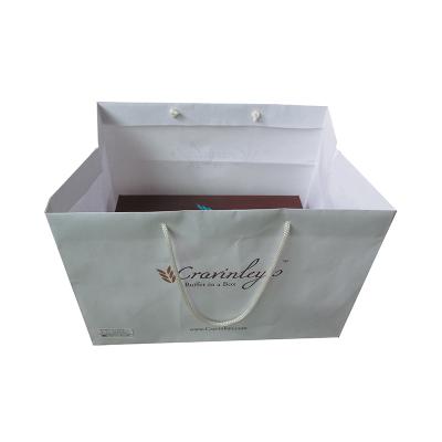 China Recycled Materials Kraft Paper Recyclable Bag With Twisted Handle Reusable Paper Shopping Bags With Logo Printed for sale