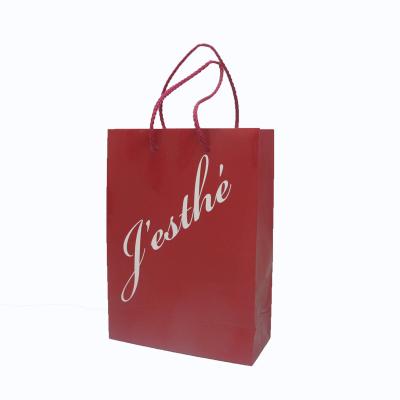 China Competitive Price Customized Recyclable Logo Small Personalized Luxury Shopping Gift Elegant Paper Bags With Ribbon Handles For Jewelry for sale