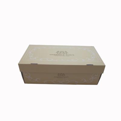 China Recycled Materials Wholesale Custom Clothes Shoes Corrugated Cardboard Folding Cosmetic Packing Box for sale