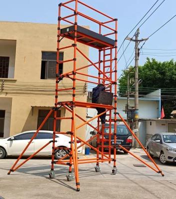 China Insulated GRP FRP Mobile Scaffolding Tower Durable 200kg/sqm Load Capacity for sale