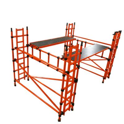 China Orange Fiberglass Mobile Scaffolding Tower DIN4422 Standard for sale