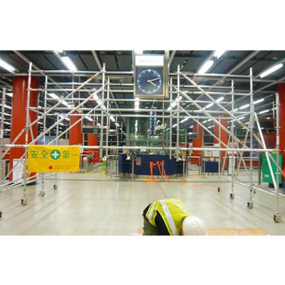 China Durable Mobile Scaffold Tower Aluminium Cuplock Scaffolding For Station Maintenance for sale