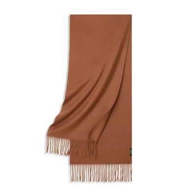 China High quality pure color cashmere wool scarves double sided Inner Mongolia 100% cashmere scarves for women for sale