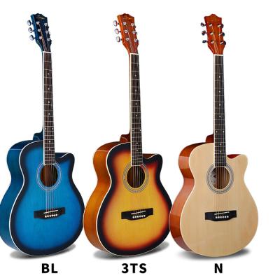 China Basswood top selling 40 inch acoustic guitar cheap acoustic guitar with good price and quality made in china for sale