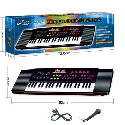 China Popular 37 music keyboard plastic toy plastic keyskeyboard smart teaching mode 37 north children piyanoakustik keys piyano children for sale