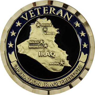 China Custom War Military Operation Middle East Iraqi USA Iraqi Freedom Veteran Challenge Coin for sale