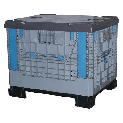 China Good Price Foldable Strong Plastic Pallet Box New Product Foldable Plastic Storage Box for sale