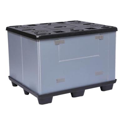 China Factory Price Collapsible Pallet Box Large Folding Cheap Plastic Collapsible Pallet Box for sale