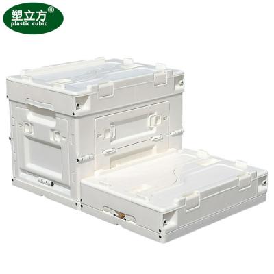 China New Style Lower Price Nested Plastic Box Foldable Plastic Box Stackable Vegetable Storage Crate for sale