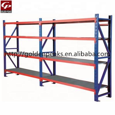 China Cost Effective Single Sided Multilevel Steel Middle Impressive Warehouse Storage Rack for sale