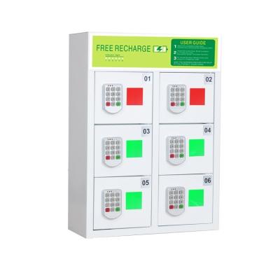 China Fast Charging Support Charging Station 6 Pin Code Locker For Hospitality Industry for sale