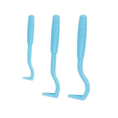 China Hot Selling Stocked Dog Products 3pcs Pet Plastic Hook Scratching Tweezers Tick Puller Tick Tool Flea Remover Tick for sale