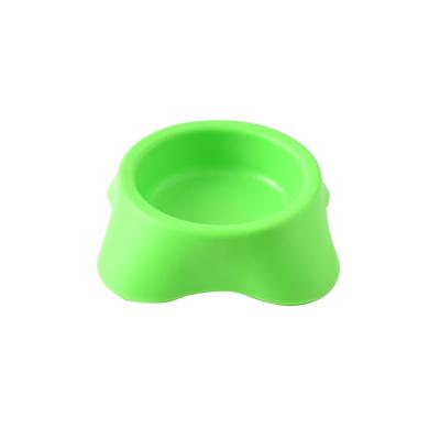 China Pet Products Factory Non-automatic Feeder Eating Dog Cat Food Plastic Candy Color Bowl for sale